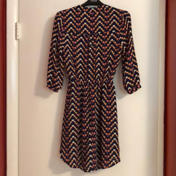 Xhiliration XS Faux Wrap 3/4 Sleeve Print Dress - Picture 6 of 6